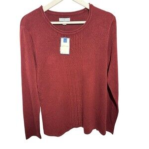 Croft & Barrow Burgundy Sweater Size XL New